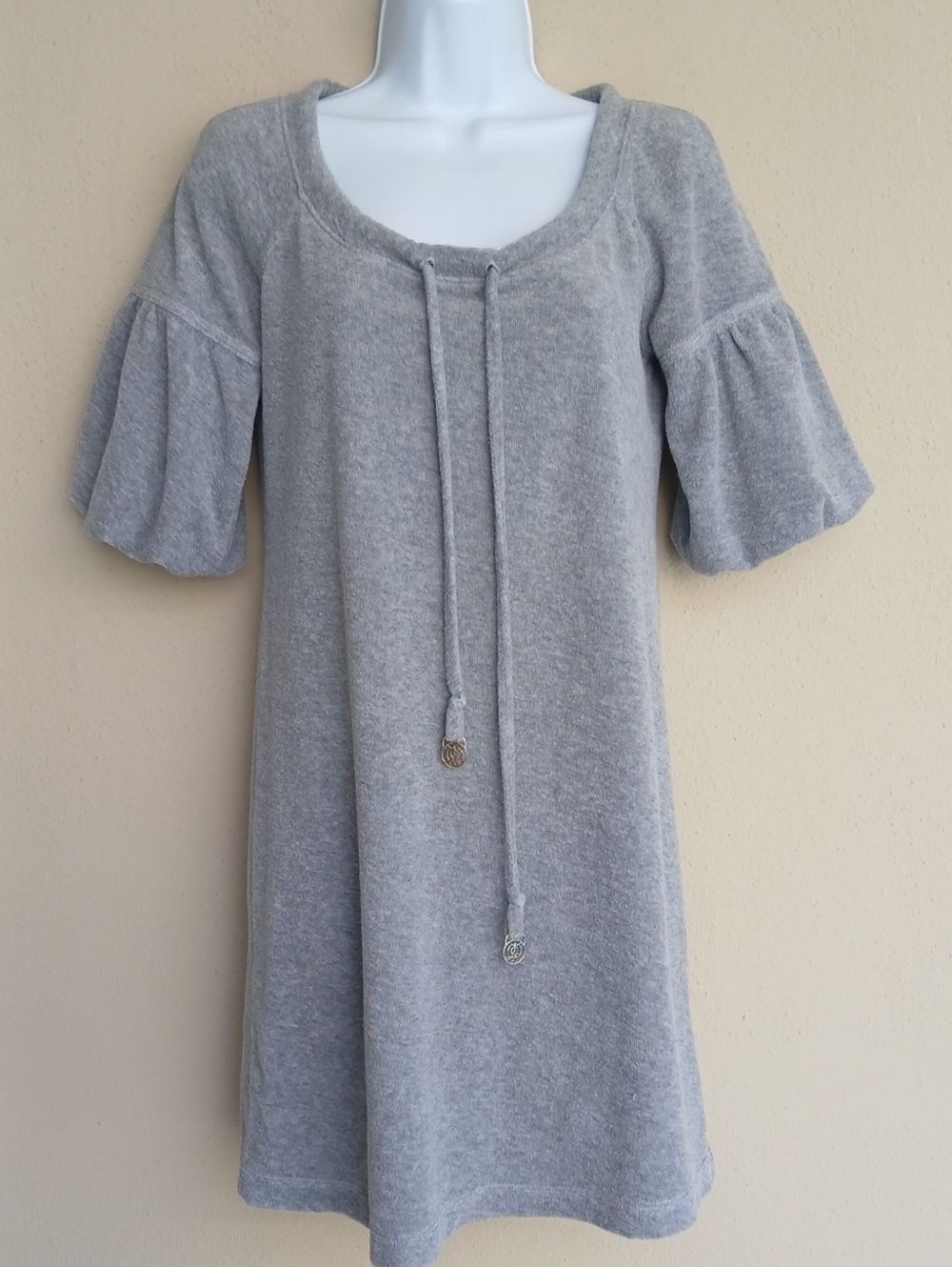 Vintage Y2K Juicy Couture Terry Cloth Mini Dress Petite Beach Cover Up Vacation